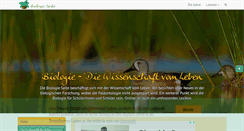 Desktop Screenshot of biologie-seite.de